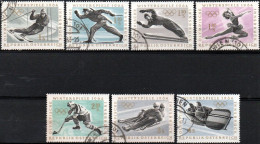 ÖSTERREICH, AUTRICHE, 1963 MI Nr.1136 - 1142, OLYMPISCHE WINTERSPIELE 1964, GESTEMPELT,  OBLITERE - Usati