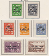 Finland: Oost-Karelië 1I/7I ** - Local Post Stamps