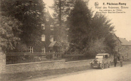 Bièvre Hotel Des Ardennes E.Pecheux Remy Old Timer Animée Voyagé En 19??, - Bièvre