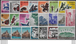 1961 San Marino Annata Completa 22v. MNH - Autres & Non Classés