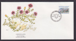 Grönland Dänemark Insel Nordpolarmeer Flora Pflanze Lila Steinbrech Schöner - Cartas & Documentos