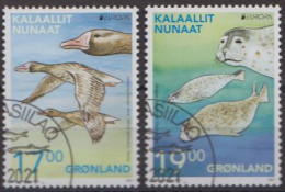 Grönland MiNr. 884-885 Europa 2021 Gefährdete Wildtiere - Altri & Non Classificati