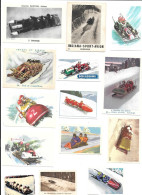 EJ33 - VIGNETTES CHROMOS IMAGES DIVERSES - BOBSLEIGH SKELETON - Invierno