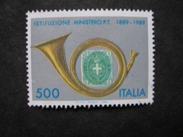 Italia 1989 - Centenaire Du Ministère Des Postes - Oblitéré - 1981-90: Usados