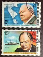 British Antarctic Territory BAT 1974 Churchill FU - Usati