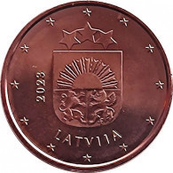 (!)  2023 Latvia , Lettland, Lettonia   5 Euro Cent Coin  UNC From Roll - Letonia