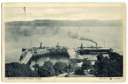 DUNOON PIER FROM CURCH TOWER / POSTMARK - Argyllshire