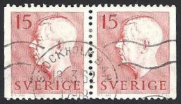 Schweden, 1957, Michel-Nr. 424 D/D, Gestempelt - Gebruikt