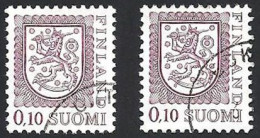 Finnland, 1978, Mi.-Nr. 824 I + II, Gestempelt - Usados