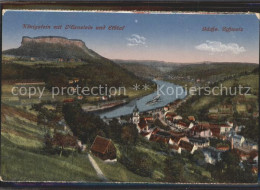 71861927 Koenigstein Saechsische Schweiz Panorama Mit Lilienstein Und Elbtal Koe - Koenigstein (Saechs. Schw.)