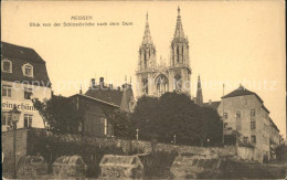 71861466 Meissen Elbe Sachsen Blick Von Der Schlossbruecke Nach Dem Dom Meissen - Meissen