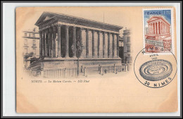 56212 N°2133 La Maison Carrée à Nimes 1981 France Carte Maximum (card) Fdc édition ND Sur Carte Ancienne - 1980-1989