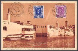 49791 N°322/324 Pexip France D'outre-mer 30/9/1937 France Carte Maximum (card) édition Chipault - 1930-1939