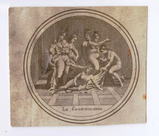 Photo érotique Ancienne - Médaillon La Foutromanie (1721) Photéro436 - Non Classificati