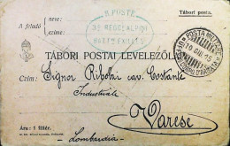 ITALY - WW1 – WWI Posta Militare 1915-1918 –  TABORI POSTAI Usata Dalla PM ITALIA (AGIAB) - S8089 - Correo Militar (PM)