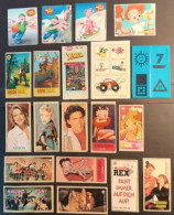 Lot Of 20 Different Bubble Gum Stickers X-MEN POCAHONTAS WINX KOMMISSAR REX BETTY BOOP HUBBA BUBBA AND MORE Наклейки - Autres & Non Classés