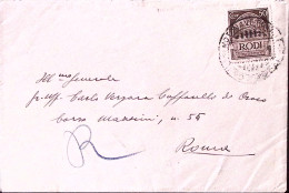 1934-EGEO M/N Postale Pietro Foscari (12.12) Su Busta Affr. Egeo C.50 - Egeo