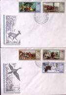 1968-POLONIA La Caccia Nella Pittura Serie Cpl. (1740/7) Tre Fdc - FDC