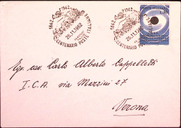 1962-Claviere-Milano/100 Poste Italiane (26.11) Annullo Speciale Su Busta - 1961-70: Marcophilie