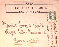 1939-Francia Amiens (4.7) + I Suoi Velluti Sua Confezione Annullo Meccanico Su B - Covers & Documents