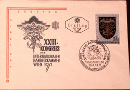 1971-Austria XXVIII^ Congresso Camere Di Commercio (1187) Fdc - Brieven En Documenten
