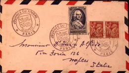 1953-Francia FRANCE Giornata Francobollo/Parigi (14.3) Ann. Spec. - Covers & Documents