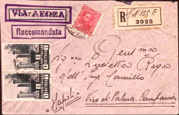 1936-Posta Militare 125 E C.2 (11.10) Su Raccomandata Via Aerea Affrancata Eritr - Erythrée