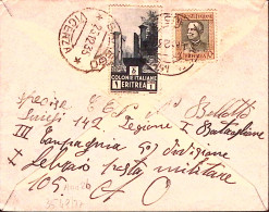 1935-Posta Militare/105 C.2 (14.12) Su Busta Via Aerea Affrancata Al Verso Eritr - Erythrée