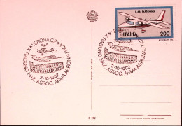 1982-X RADUNO ARMA AERONAUTICA/VERONA Annullo Speciale (2.10) Su Cartolina - 1981-90: Marcofilie