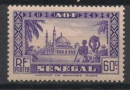 SENEGAL - 1939 - N°YT. 161 - Mosquée De Djourbel 60c - Neuf Luxe ** / MNH / Postfrisch - Nuevos