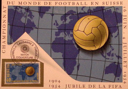 1954-Svizzera1954 SUISSE Coppa Del Mondo Calcio (547), Cart. Uff. E Ann. Spec. P - Andere & Zonder Classificatie