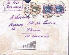 1935-Posta Militare N 88 C.2 (16.9) Su Busta Via Aerea Affrancata Eritrea - Erythrée