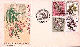 1967-RIO MUNI Fiori Serie Cpl. (76/9) Su Fdc - Rio Muni