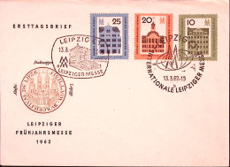 1962-GERMANIA DDR Fiera Di Lipsia Serie Cpl. (586/8) Fdc - Storia Postale