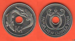 Papua New Guinea 1 Kina 2004 Nickel Coin K 6a - Papoea-Nieuw-Guinea