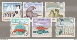 POLAND 1987 Antarctic Fauna MNH(**) Mi 3076-3081 #Fauna958 - Antarctische Fauna