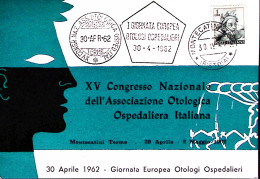 1961-MONTECATINI TERME I Giornata Europea Otologi Ospedalieri (30.4) Annullo Spe - 1961-70: Marcofilie