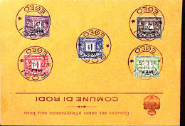 1945-M.E.F. Segnatasse Serie Completa Su Busta Rodi/(Egeo) C.2 (11.6) - British Occ. MEF