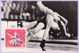 1970-Ungheria 3f. LOTTA (2126) Su Maximum - Storia Postale