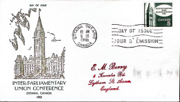 1965-CANADA Congresso Unione Interparlamentare (366) Fdc - Autres & Non Classés