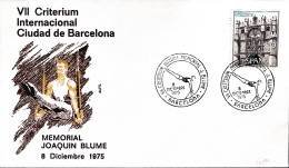 1975-SPAGNA 7 Criterium Int. Citta' Di Barcellona (8.12) Annullo Speciale - Storia Postale