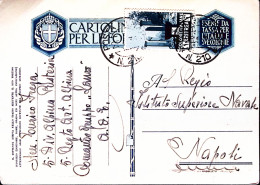 1936-Posta Militare/N 210 C.2 (25.6) Su Cartolina Franchigia Via Aerea Affrancat - Eritrea