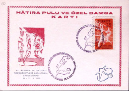 1959-Turchia Istambul XI Campionato Europeo Pallacanestro Annullo Speciale Istam - Briefe U. Dokumente