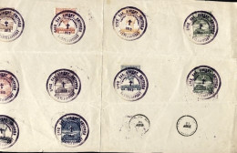 1913-(F=on Piece) Grecia 10 Valori Guerra Balcanica Campagna1912-su Grande Framm - Used Stamps