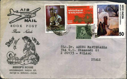 1977-India Diretto In Italia Con Bella Affrancatura Multicolore- - Airmail