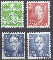 DANMARK - 1992 - Quattro Valori Usati: Yvert 1030/1033 - Usado