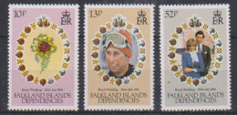 Falkland Islands Dependencies (FID) 1981 Royal Wedding 3v** Mnh (60079) CRAZY PRICE - Georgia Del Sud