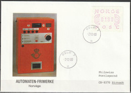 Norwegen 1980 ATM  MiNr.2 FDC 0180 ( D 5733 ) - Machine Labels [ATM]