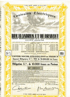 CENTRALES ÉLECTRIQUES Des FLANDRES Et Du BRABANT; Obligation - Electricidad & Gas