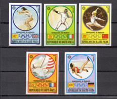 HAUTE VOLTA  PA  N° 108 à 112  NON DENTELES  NEUFS SANS CHARNIERE  COTE ? €    JEUX OLYMPIQUES MUNICH SPORT - Haute-Volta (1958-1984)